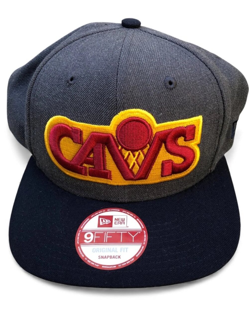 NEW ERA Cleveland Cavaliers CAVS Snapback Hat Men's One Size Wool Blend 9Fifty